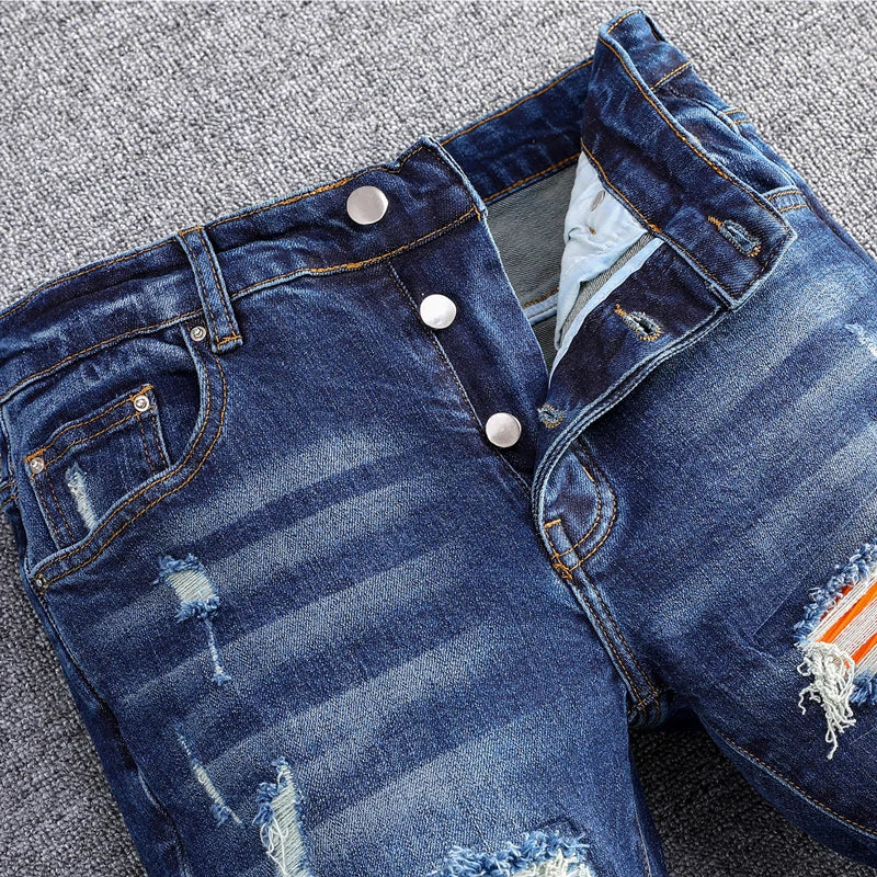 Retro Ripped Jeans
