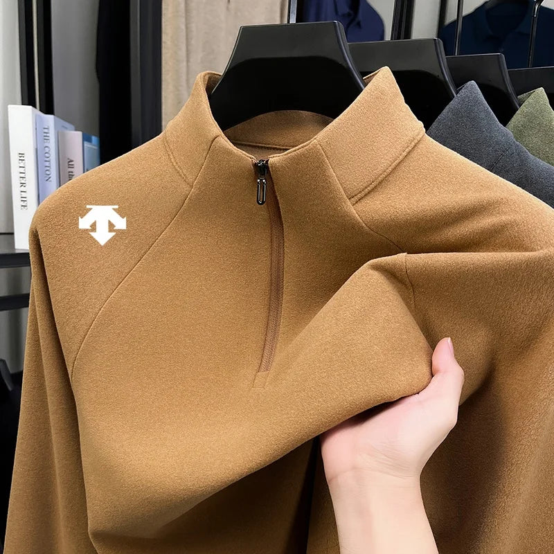 Original Brand Men's Half Zip Print Sweatshirt Fashion Casual Print
