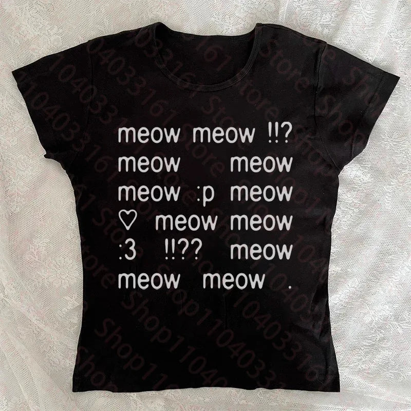Letter Graphic Print Grunge Vintage Short Sleeve T-Shirt Y2k Style