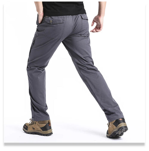 High Quality Men's Cotton Cargo Pants Casual Multiple Pocket Tacitcal
