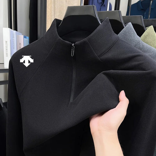 Original Brand Men's Half Zip Print Sweatshirt Fashion Casual Print