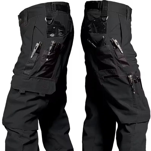 Multi-pocket Work Pants Men Waterproof Straight-leg Cargo Pants