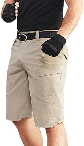 Men's Tactical Cargo Shorts Lightweight Waterproof Ripstop Summer