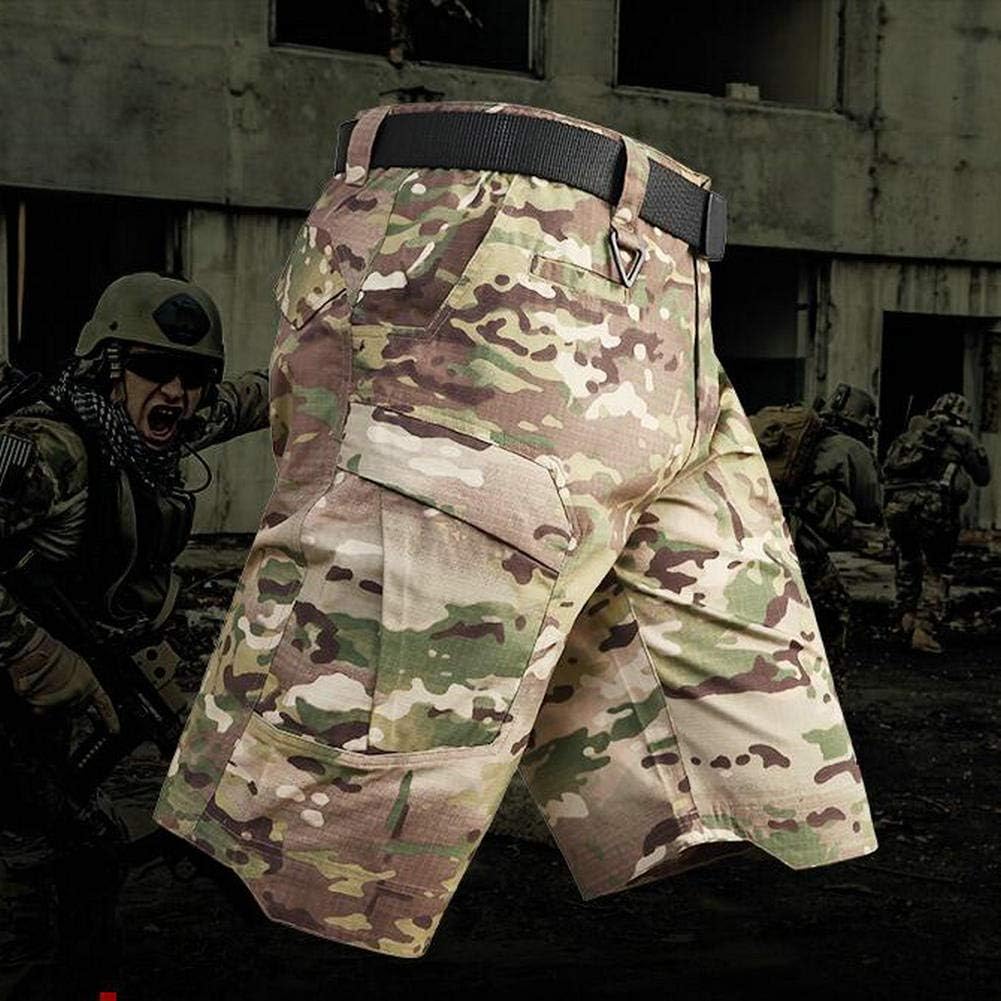 Men's Tactical Cargo Shorts Lightweight Waterproof Ripstop Summer