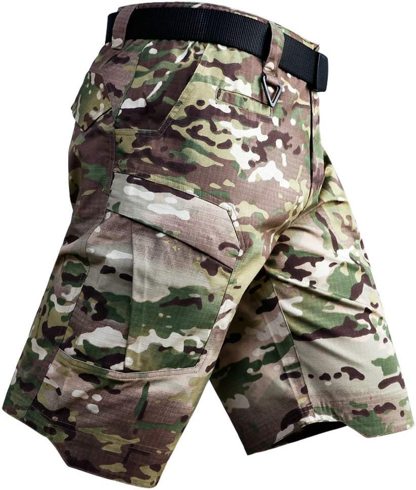 Men's Tactical Cargo Shorts Lightweight Waterproof Ripstop Summer