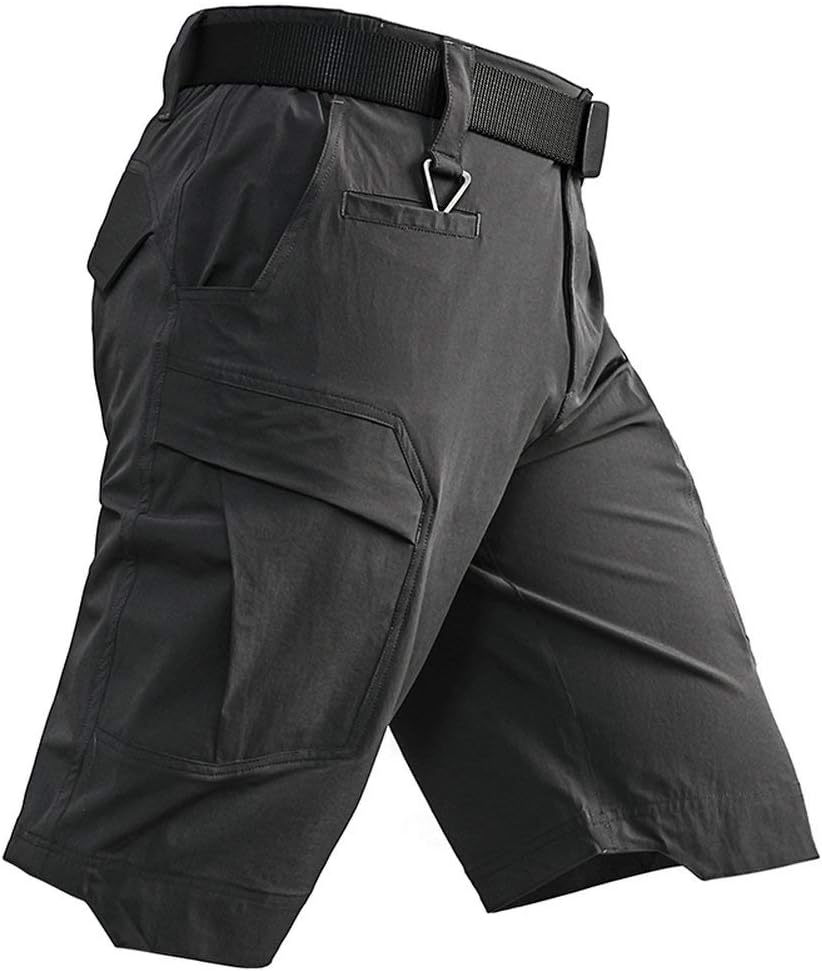 Men's Tactical Cargo Shorts Lightweight Waterproof Ripstop Summer