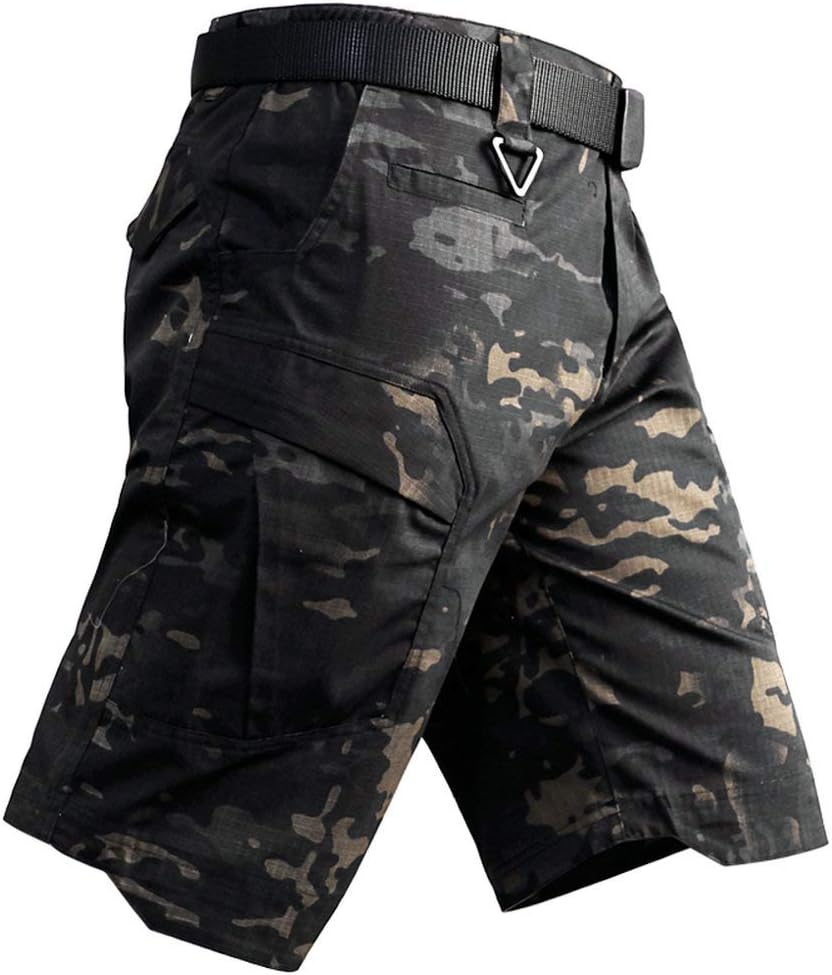 Men's Tactical Cargo Shorts Lightweight Waterproof Ripstop Summer