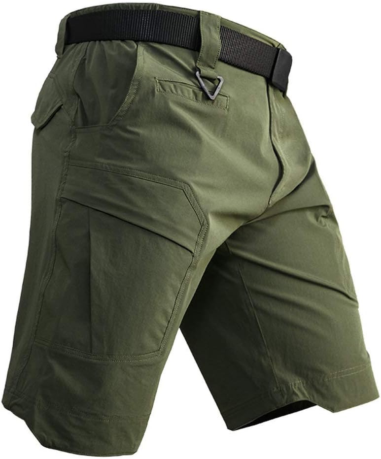 Men's Tactical Cargo Shorts Lightweight Waterproof Ripstop Summer