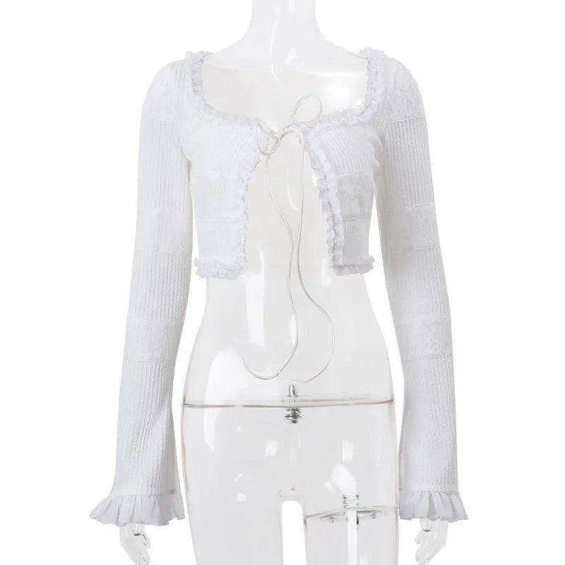 Cryptographic Fashion Y2K Ruffle Tiered Mini Skirts Co-ord Sets
