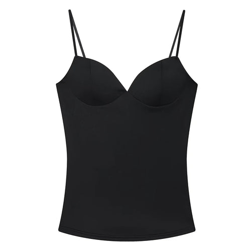 HXAO Woman Tops Corset Crop Top Women Sleeveless Black Brown Top With