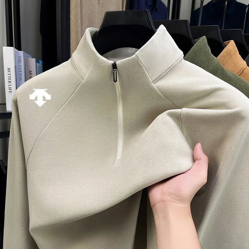 Original Brand Men's Half Zip Print Sweatshirt Fashion Casual Print