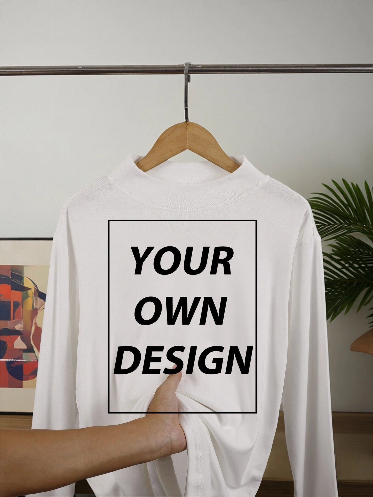 DIY Your Print Custom Man's Velvet Fleece Warm Long Sleeved Slim
