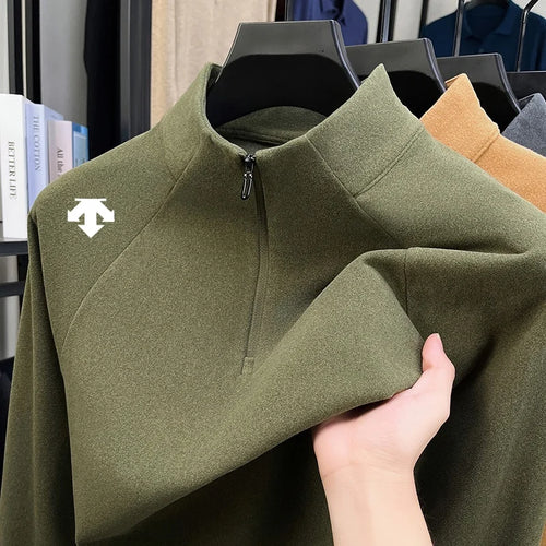 Original Brand Men's Half Zip Print Sweatshirt Fashion Casual Print