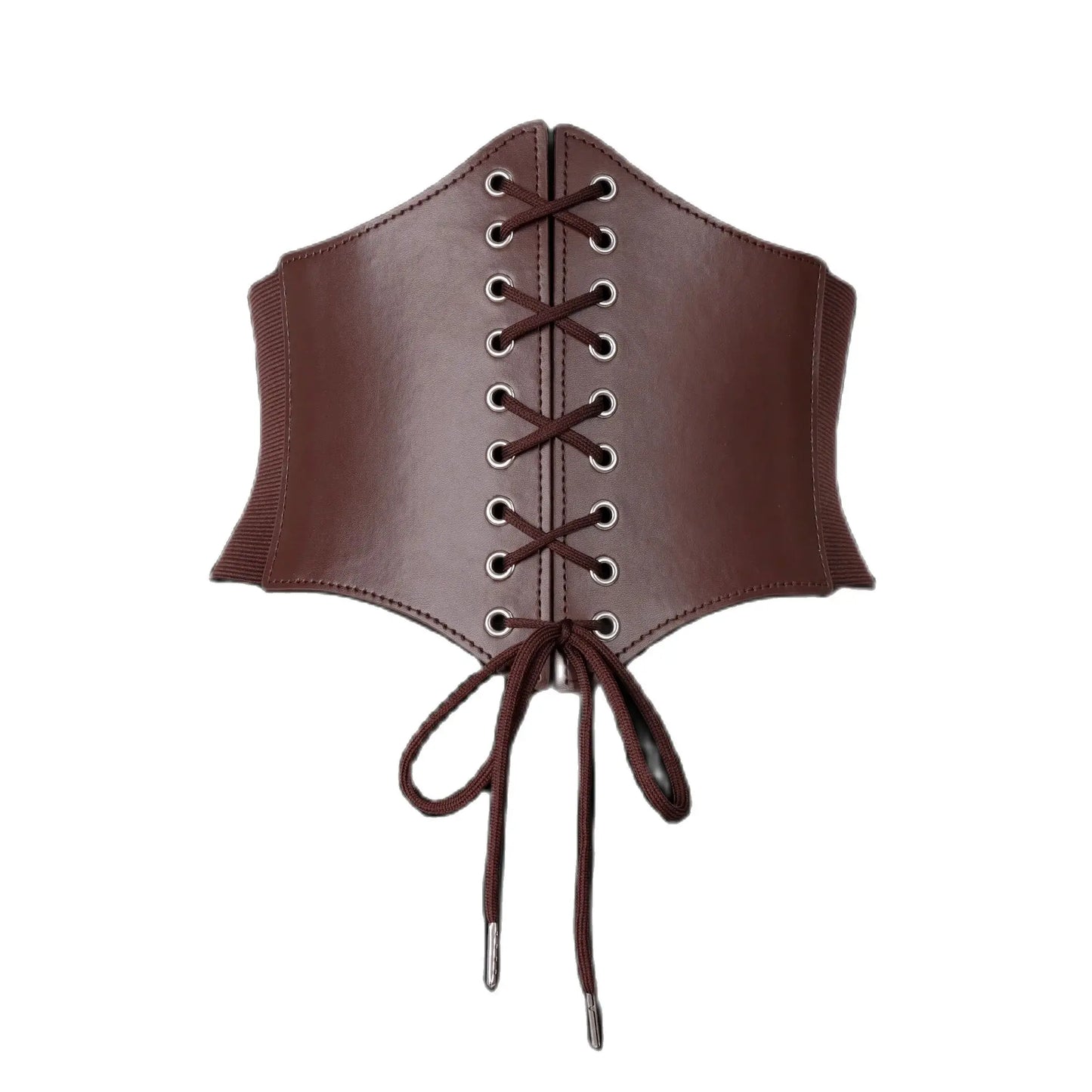 3PCS Medieval Costume Kit Retro Leather Lace up Corset Belts Waist