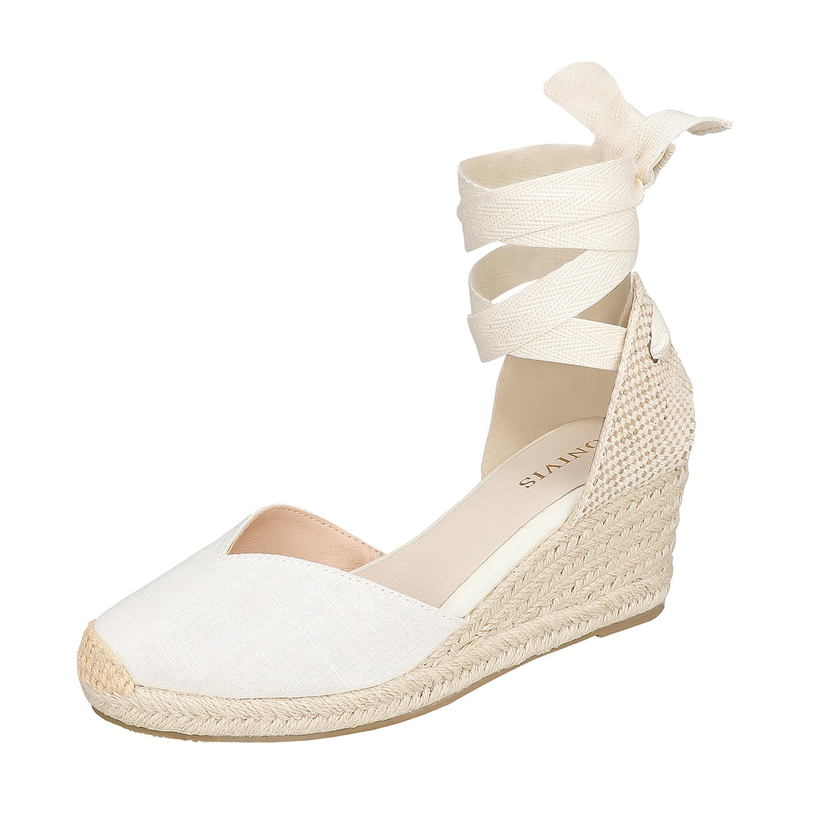 Summer Women's High Heeled Thick Sandals Comfortable Wrap Toe Slope