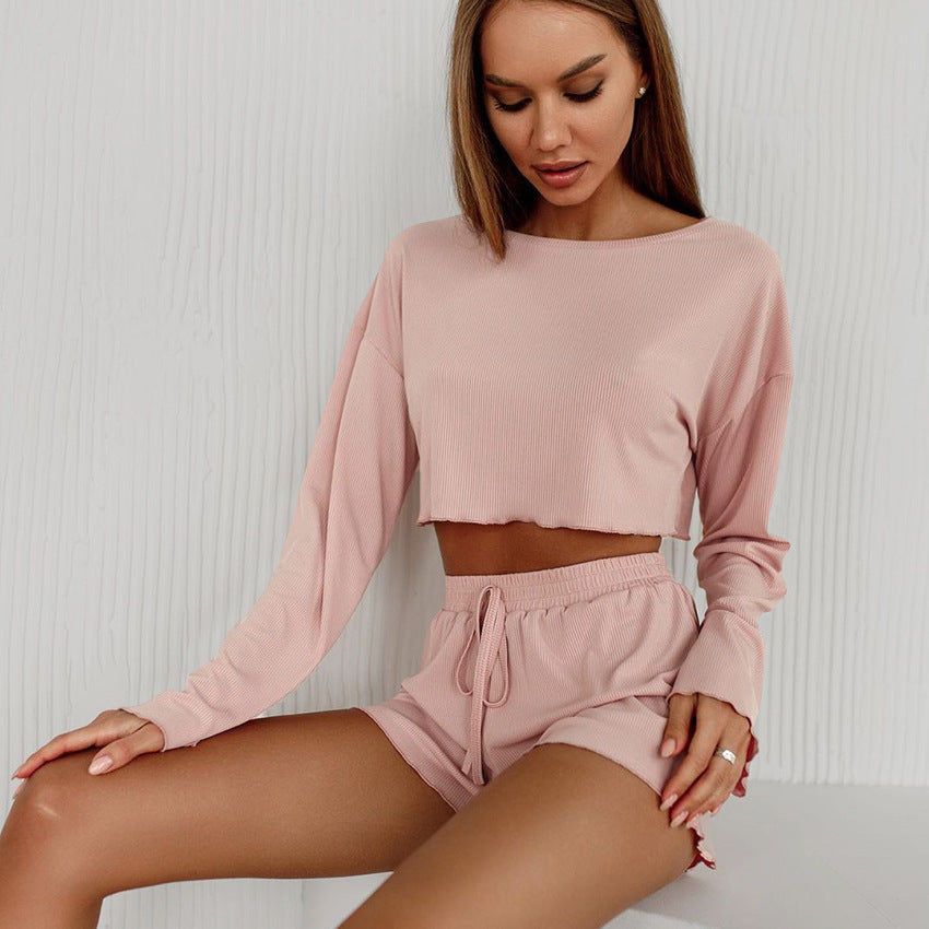 Soft Knitted Short Pajamas