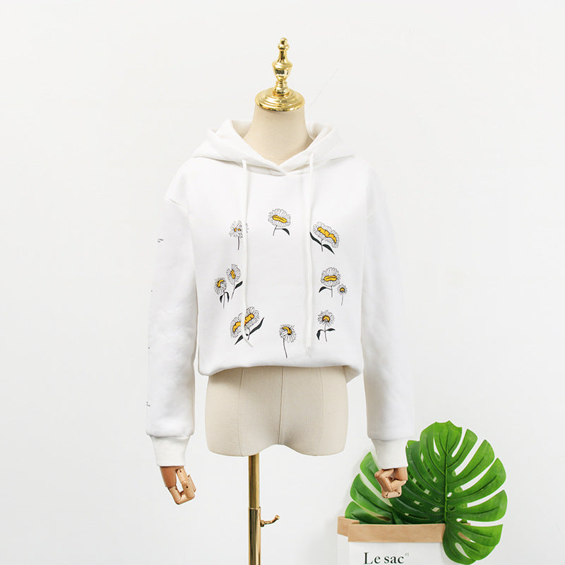 Beige Loose Fit Printed Hoodie and Jogger Set