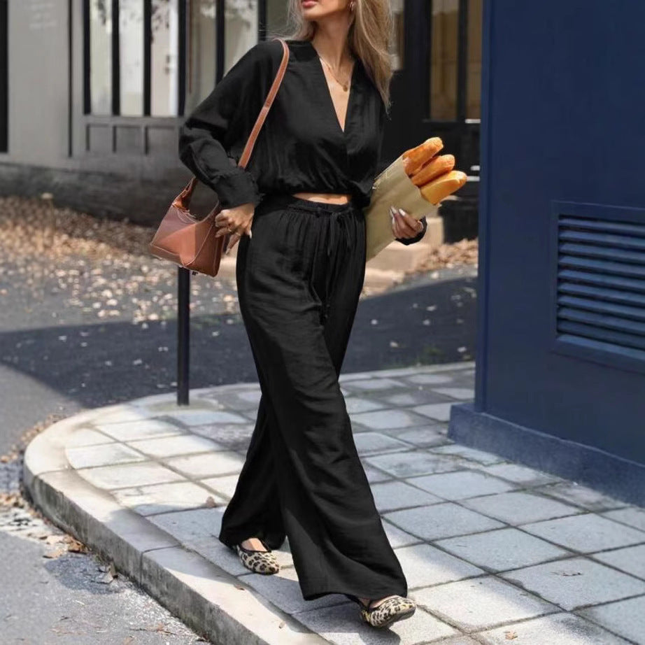 V-neck Top Suit