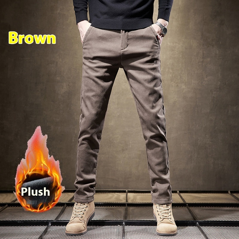 Slim Fit Straight Trousers