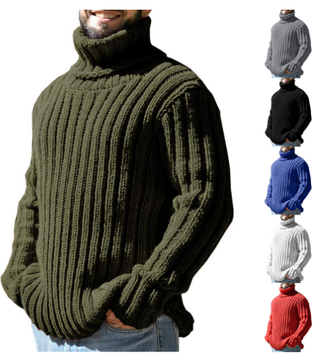 Men's Casual High Neck Sweater - Autumn/Winter 2020
