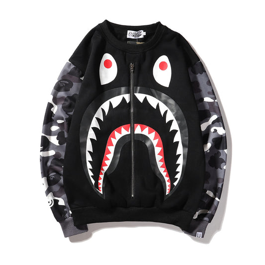 2019 Shark Camouflage Cartoon Hoodie for Teens