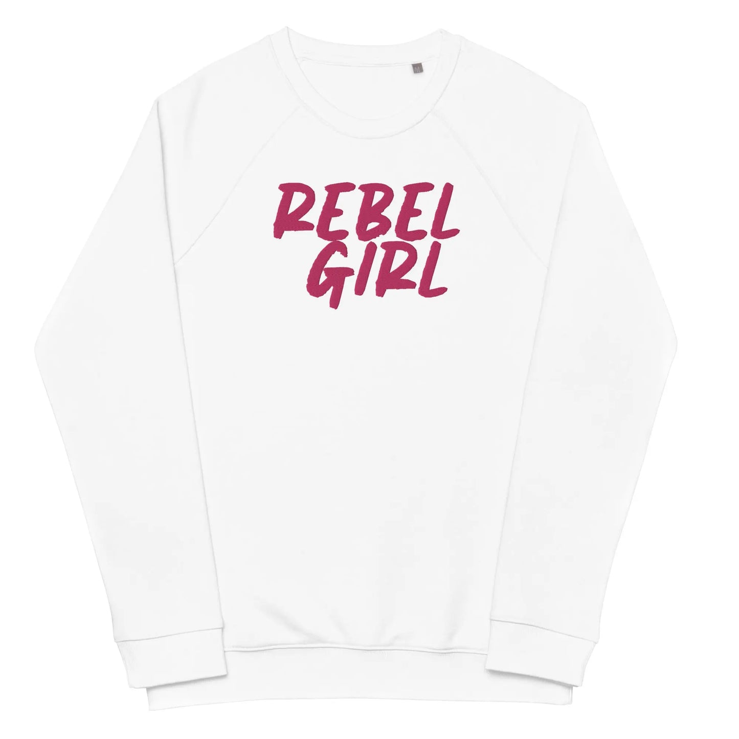 Rebel Girl Unisex organic raglan sweatshirt Organic Clothing with