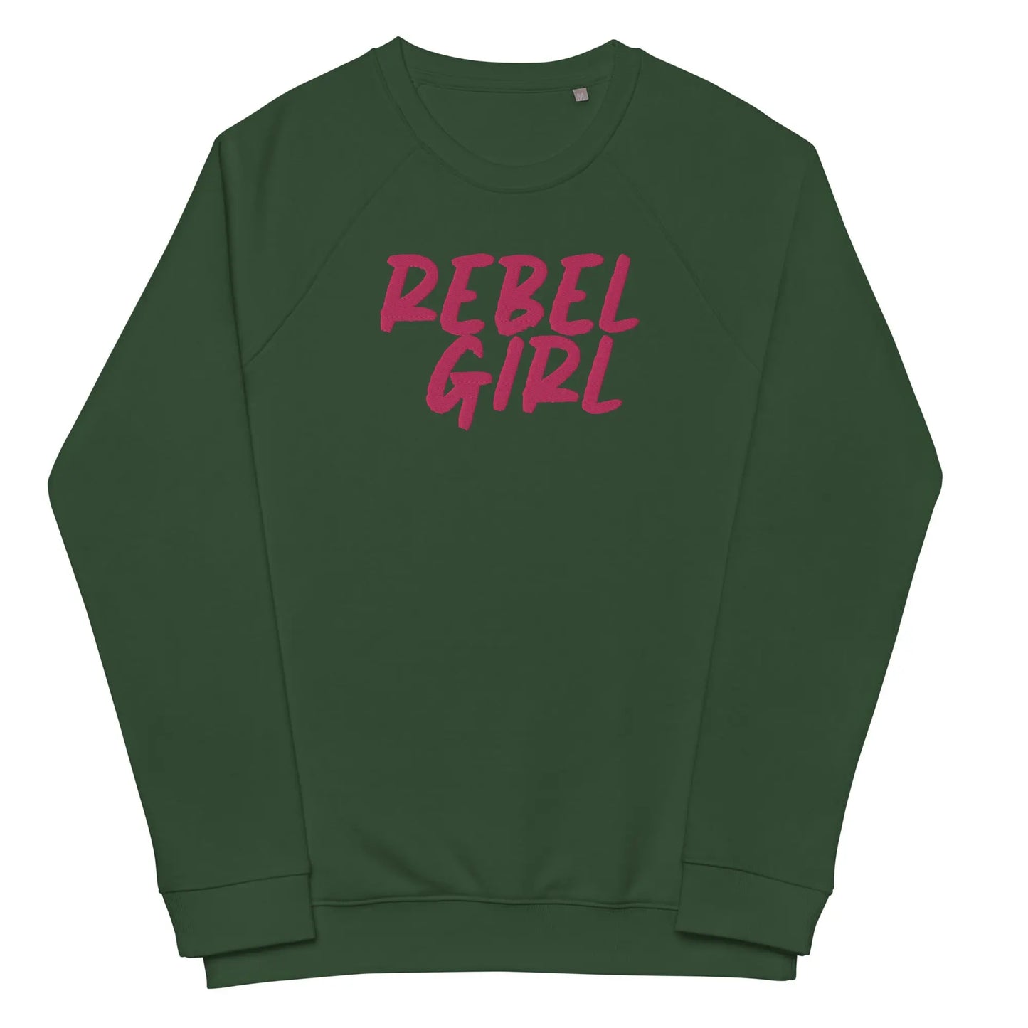 Rebel Girl Unisex organic raglan sweatshirt Organic Clothing with