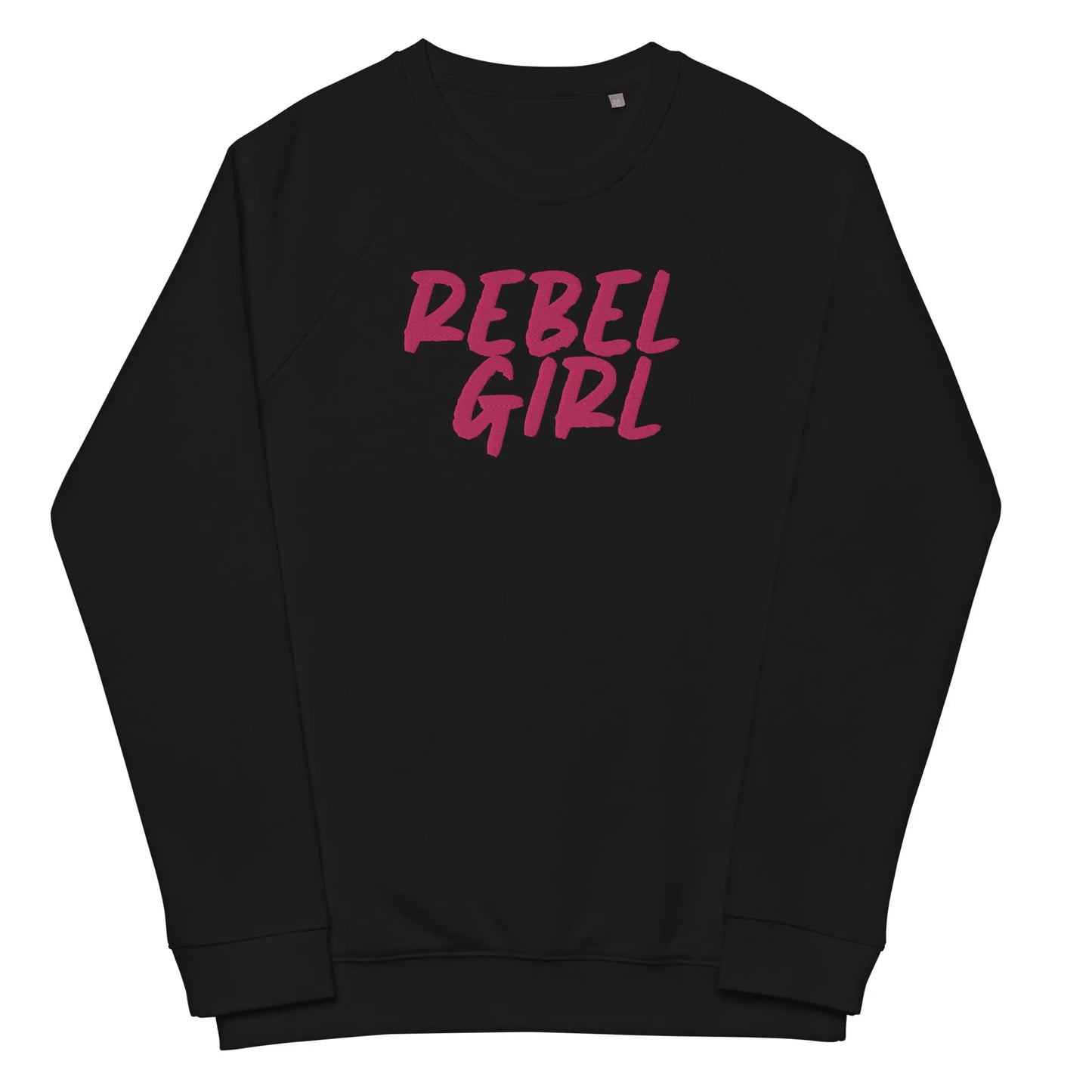 Rebel Girl Unisex organic raglan sweatshirt Organic Clothing with