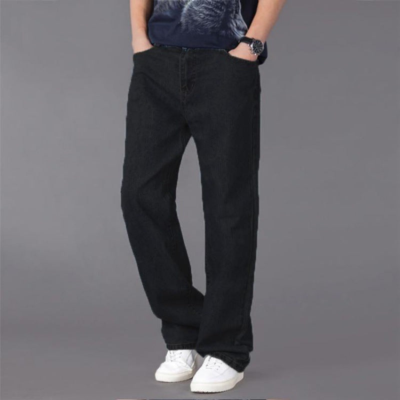 Men's Casual Loose Fit Straight Jeans