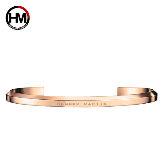 Titanium Steel Korean Style Open Bangle Bracelet