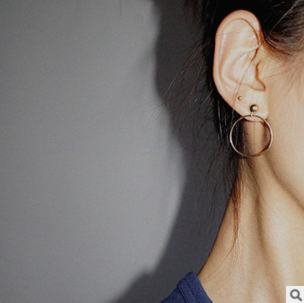 Handmade Minimalist Geometric Hoop Earrings