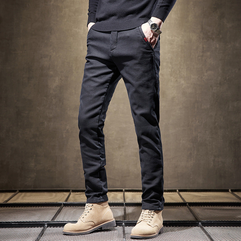 Slim Fit Straight Trousers