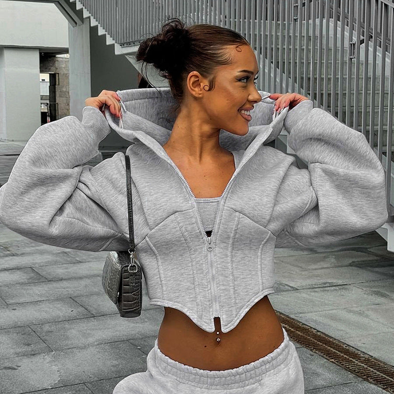 Zipper Trendy Hoodie