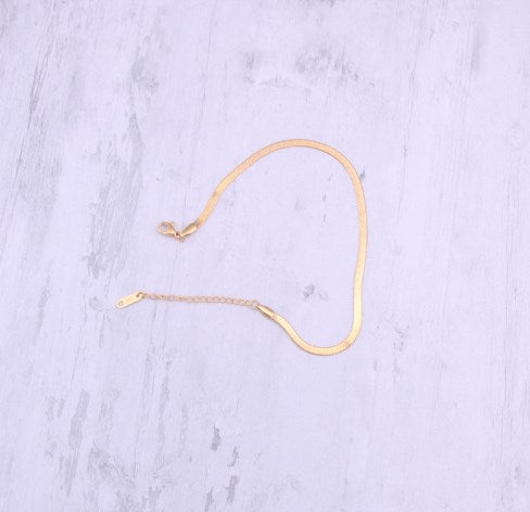 Trendy Women's Minimalist Snake Chain Ankle Bracelet