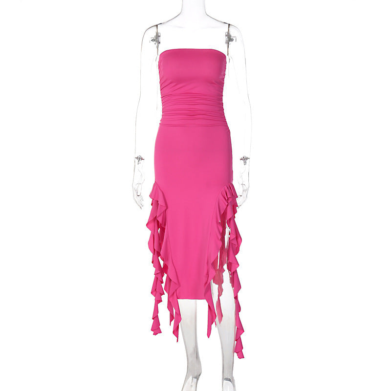 Personalized Chest Wrap Dress