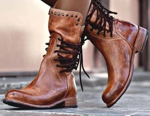 New Autumn Winter High-Heeled Thick Boots