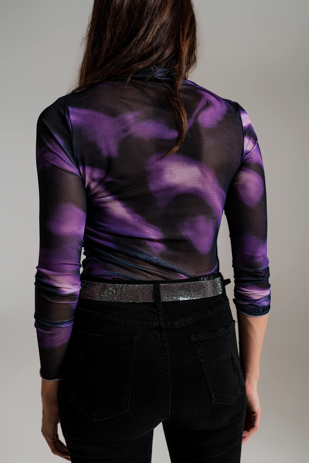 Abstract Purple Print Shirt